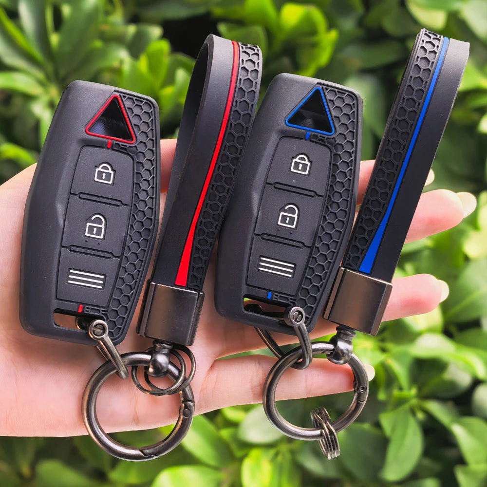 3 Buttons Car Remote Key Case Cover Protect Shell Fob for Mitsubishi Outlander 2022 2023 2024 Holder Protection Accessories