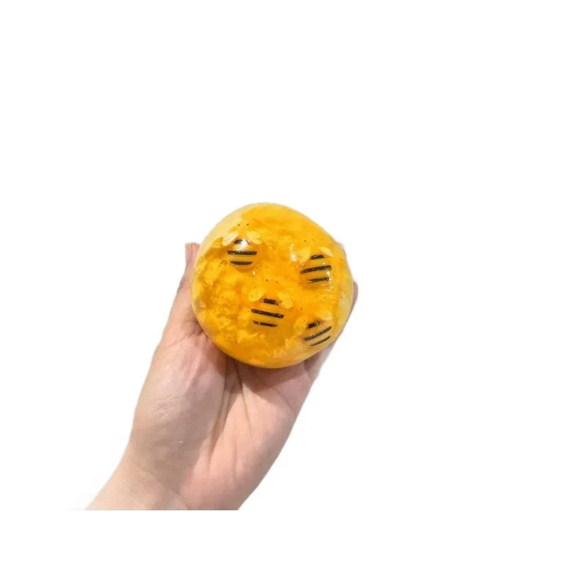 Crunchy Honey Jar Ball Squishy Stress Ball Fidget Toy Crunchy Squeeze Ball Round Blocks Filled ASMR Anti Stress Toys for Adults - view 6