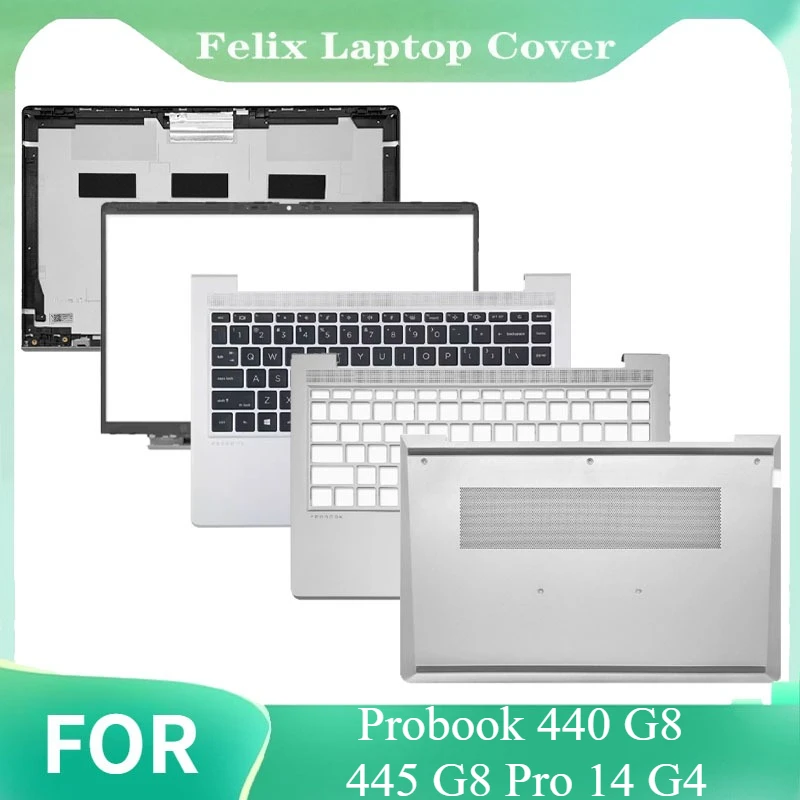 

Repalce Cover For Probook 440 G8 445 G8 Pro 14 G4 LCD Back Cover Front Bezel Palmrest Upper Keyboard Bottom Case Housing