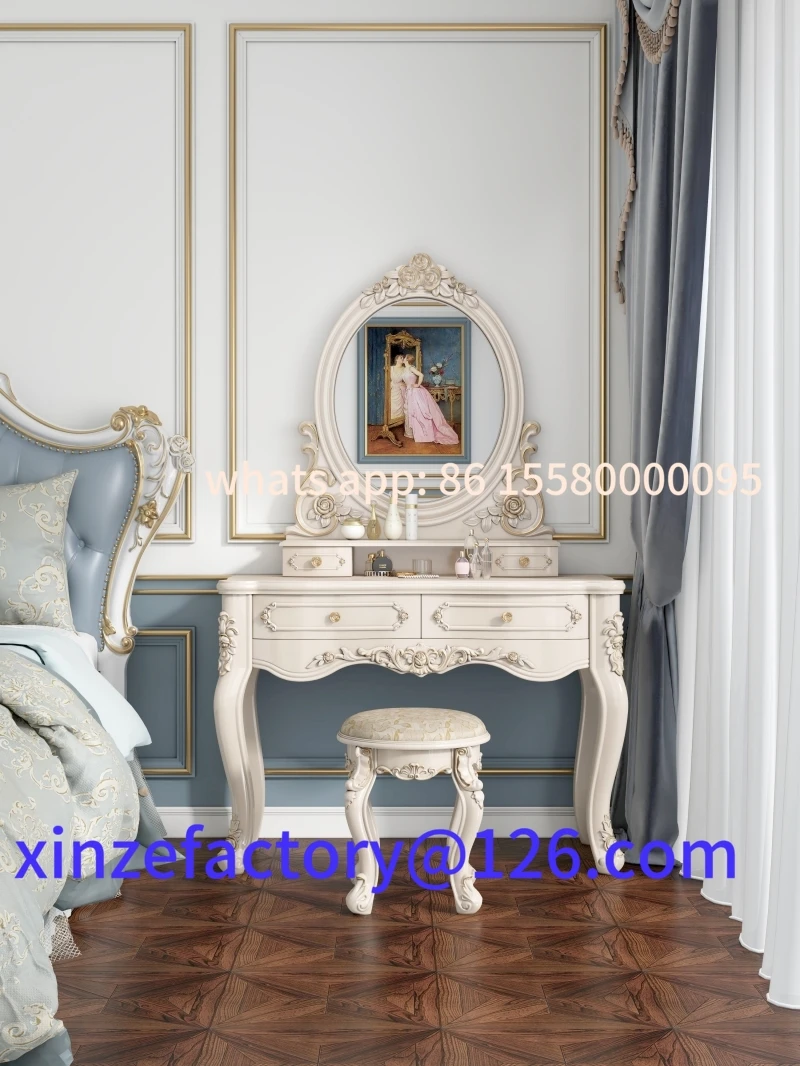 Penteadeira de unidade pequena de quarto europeu personalizável multifuncional