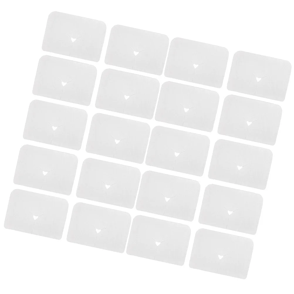 

100Pcs Massage Face Covers Disposable U-Shaped Pillow Hole Covers for Bed Cradle Non-Woven Material Massage Table Sheets