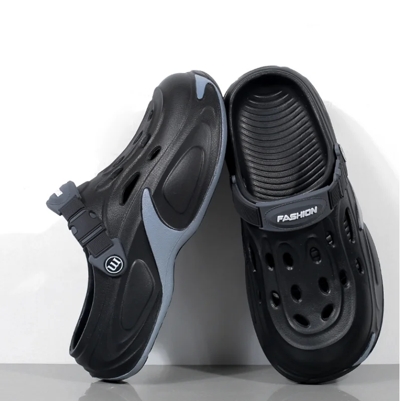 

Летние уличные сабо для мужчин 2026: мягкие шлепанцы из ЭВА, пляжные сандалии, садовая обувь, повседневная мужская обувь, пляжные тапочки