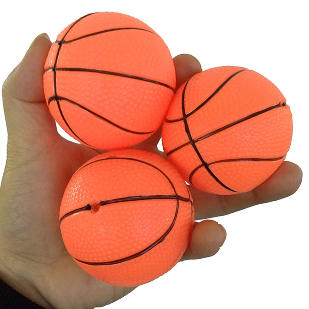 10Pcs 10cm 풍선 농구 PVC 미니 오렌지 농구 부모-자식 게임을위한 작은 농구 여름 해변 농구