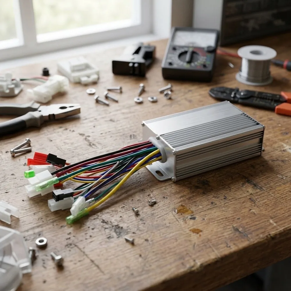 24V 300W Motor Controller with Precision Throttle Handling for Use in 24V Battery Operated Electric Vehicles and Tools