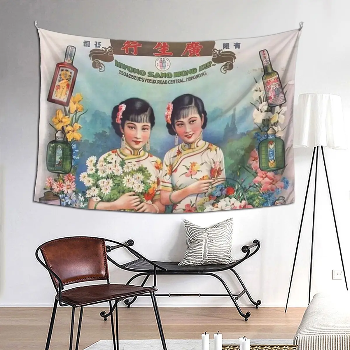

40s Canton Twins 2 гобелен забавный настенный эстетический гобелен для украшения дома для гостиной, спальни, общежития