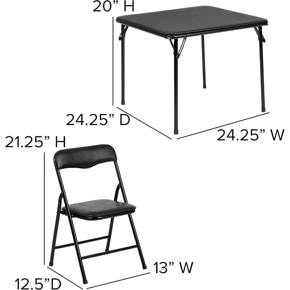 Kinder 3-teiliger klappbarer quadratischer Tisch und Stühle für Kindertag stätten und Klassen zimmer, Kinder aktivität tisch und Stuhlset