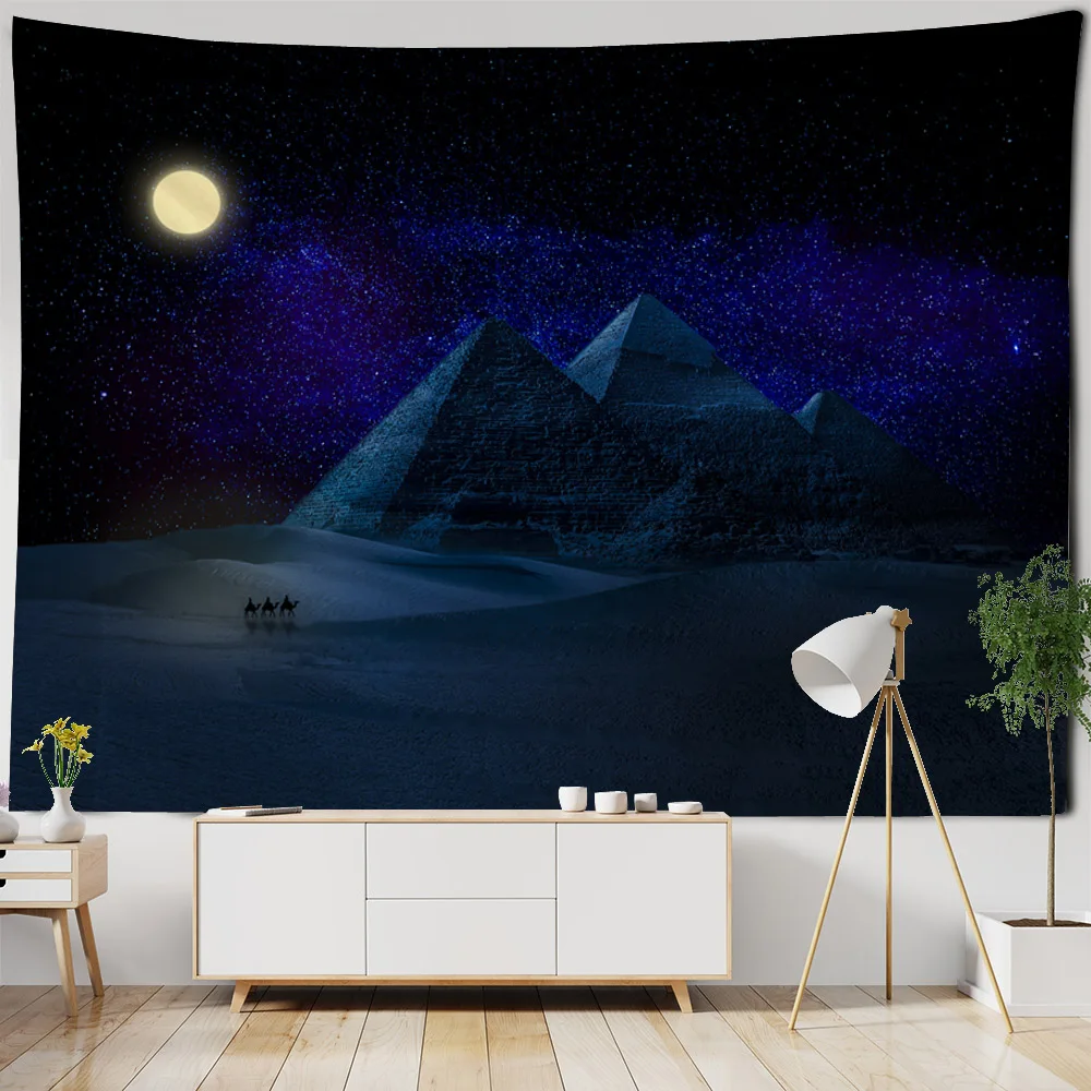 

Desert starry sky landscape wall decoration tapestry home hanging background cloth suitable for living rooms and dormitories