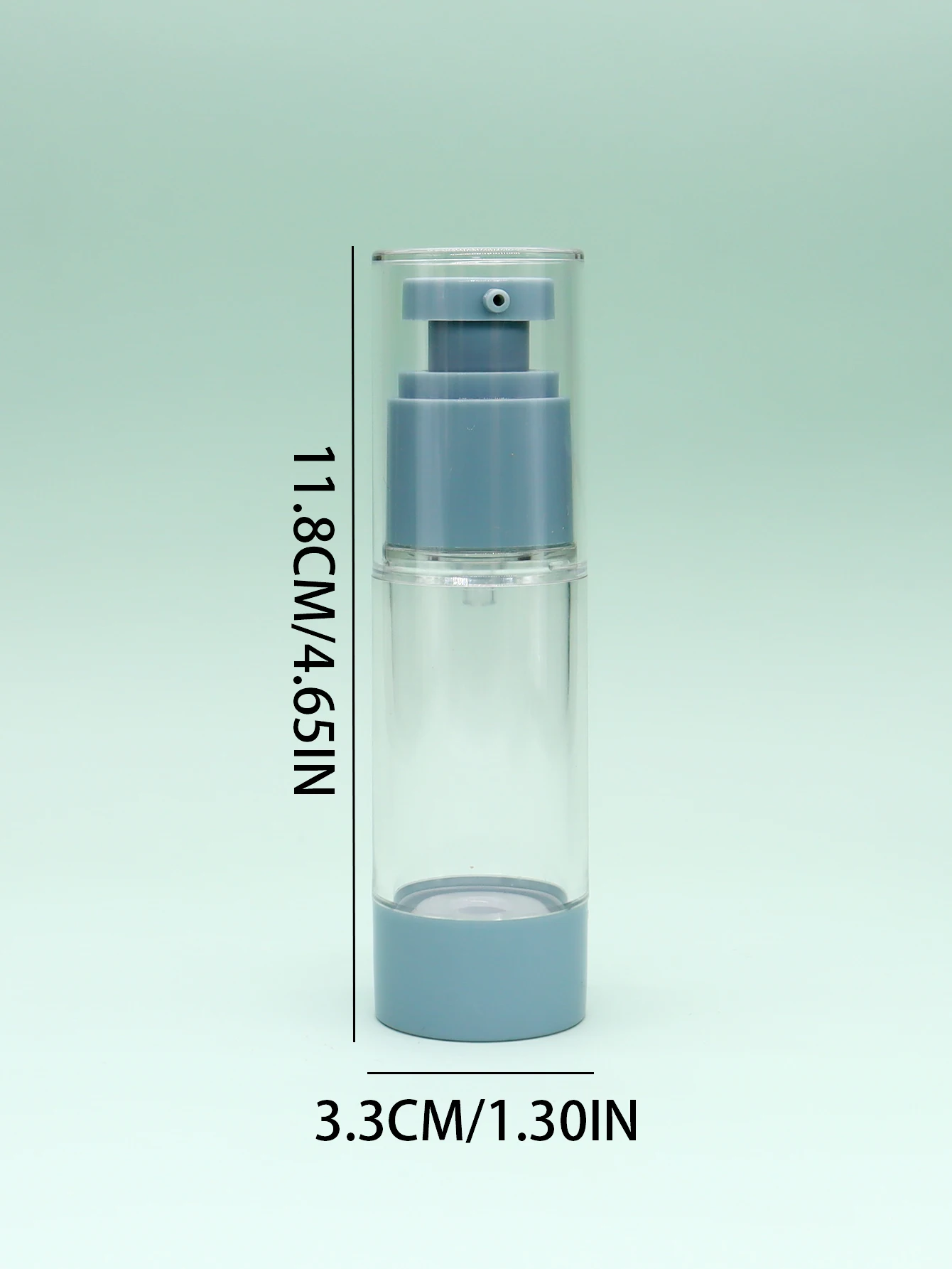 24PCS 15ml 30ml 50ml Blauw Airless Lotion Pomp Flessen 1oz Airless Lotion Dispenser voor Hervulbare cosmetische Containers