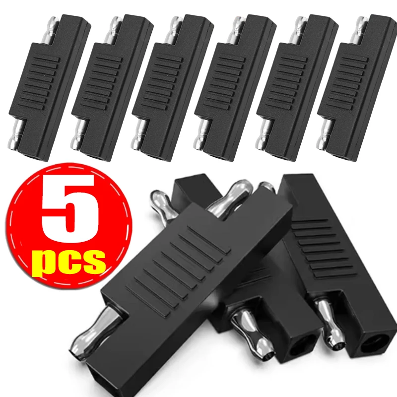 1-5pcs For Solar Panel Battery Charger Maintenance SAE Polarity Reversal Adapter SAE To SAE Connector Motorcycle Accessories