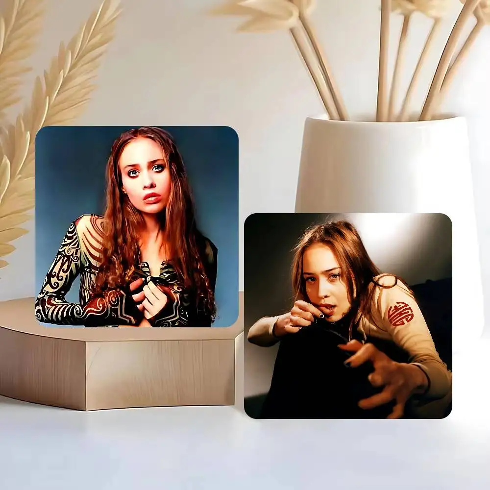 FOR Fiona Apple Square Fridge Magnet Print Refrigerator Magnet Soft PVC Magnetic Sticker Kitchen Home Decor Souvenir Gift