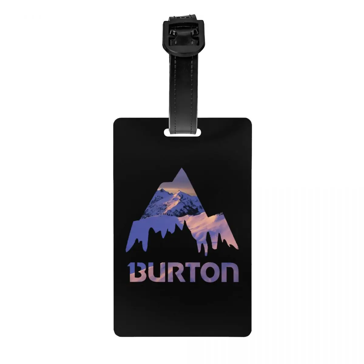 Burtons Mountain Snowboard Luggage Tags for Suitcases Cute Baggage Tags Privacy Cover Name ID Card