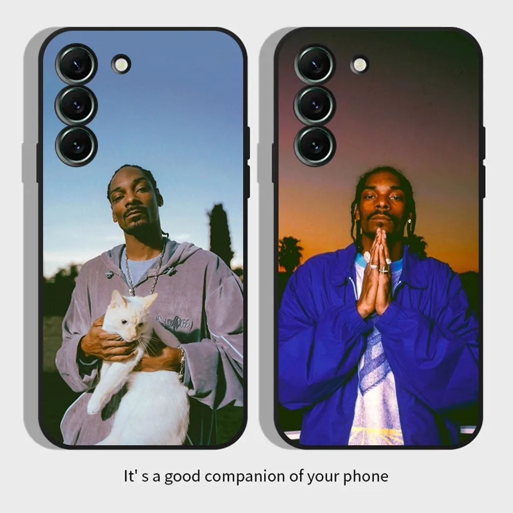 Rapper S-Snoop Dogg Phone Case for SamsungS24,S23,S22,S21,S20 Ultra Pro S10,S30Plus,20 Ultra Black Cover