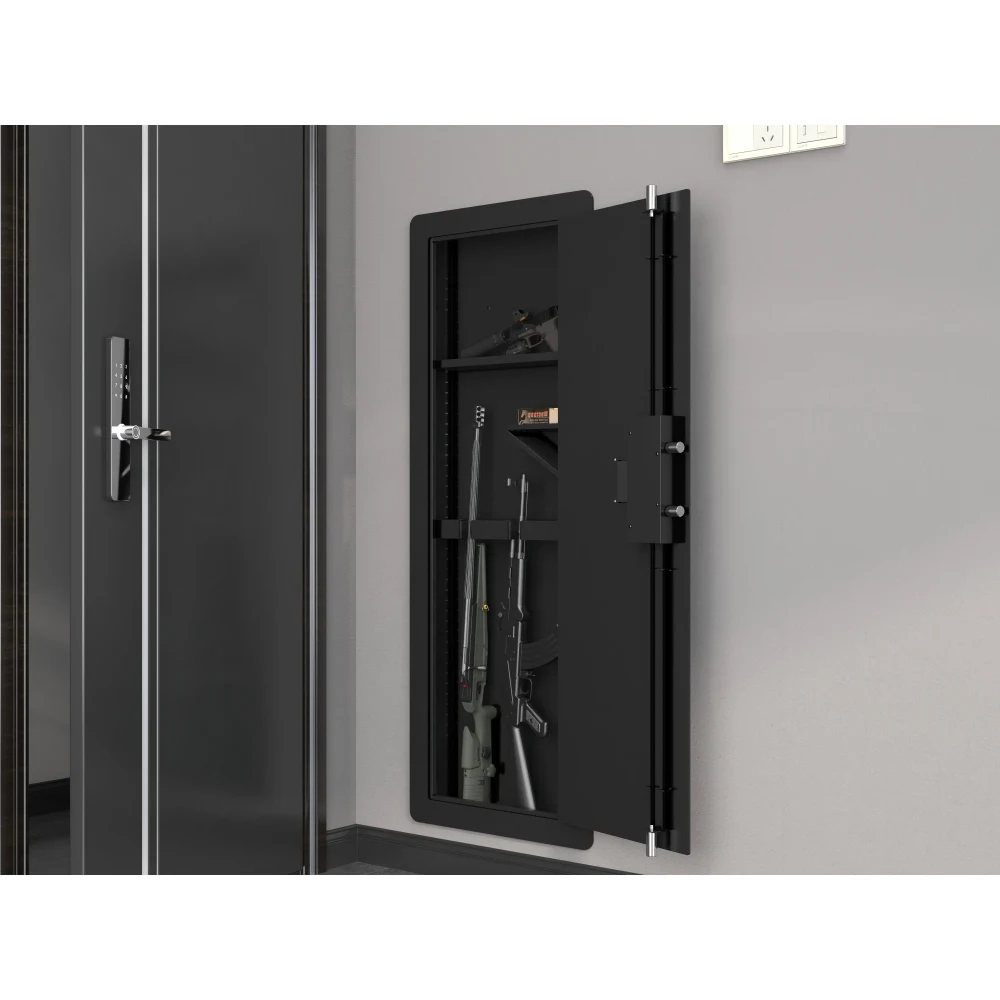 Gun Rifle Safe, Large Unassembled Rifle Safe, Quick Access Gun Cabinets ，Removable Shelf Bullet Rack and Gun Rack security box