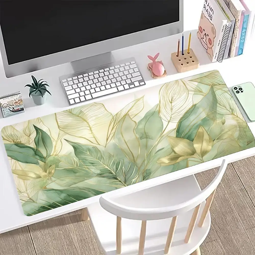 

Богемный ретро коврик для мыши с цветами, большая резиновая основа, противоскользящие настольные аксессуары, коврик для мыши для офисов и геймеров, коврики для клавиатуры, декоративный коврик