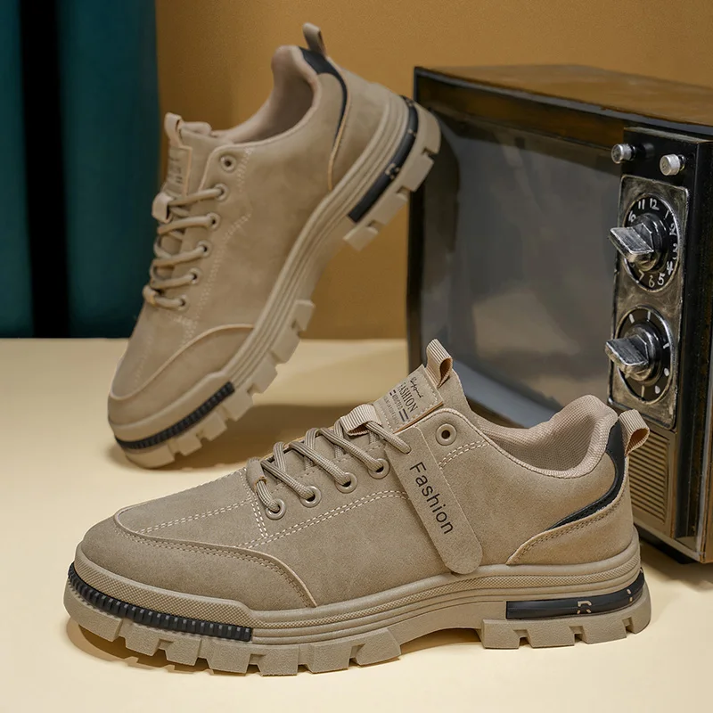 أحذية رجالية جديدة للخريف والشتاء ذات قصة منخفضة - أحذية رياضية كاجوال، أحذية عمل مقاومة للاهتراء، أحذية المشي لمسافات طويلة في الهواء الطلق #3