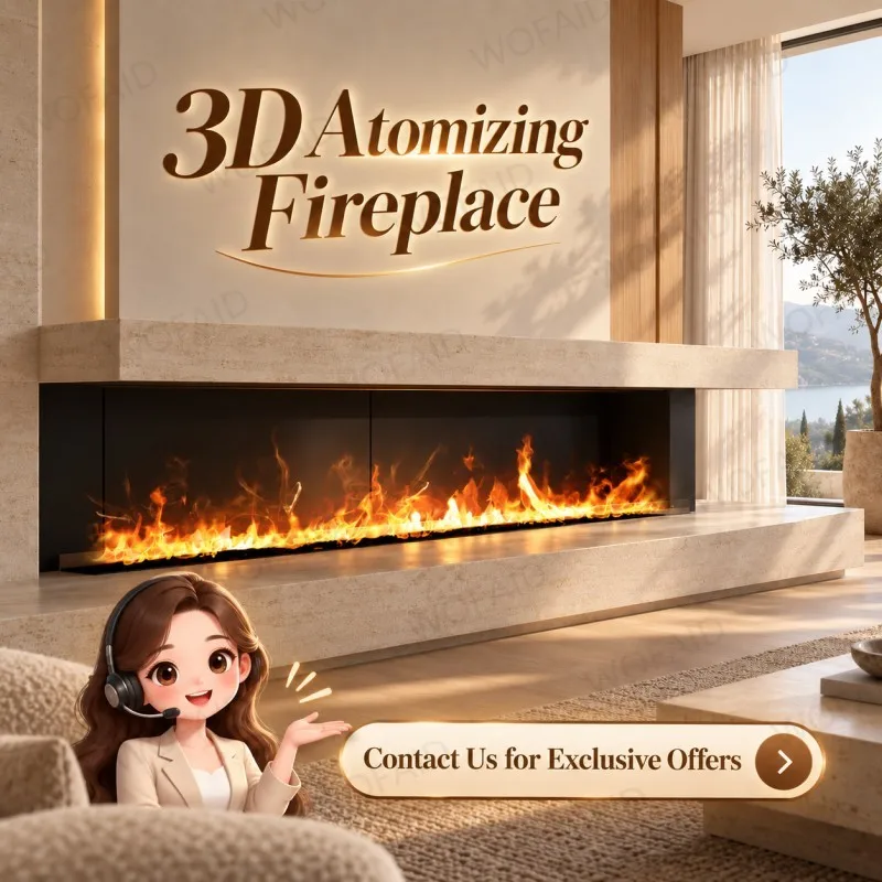 100cm Built-in 3D Water Vapor Electric Fireplace Insert Luxury Gold Mist Flame No Heat for Living Room Media Wall Home Decor