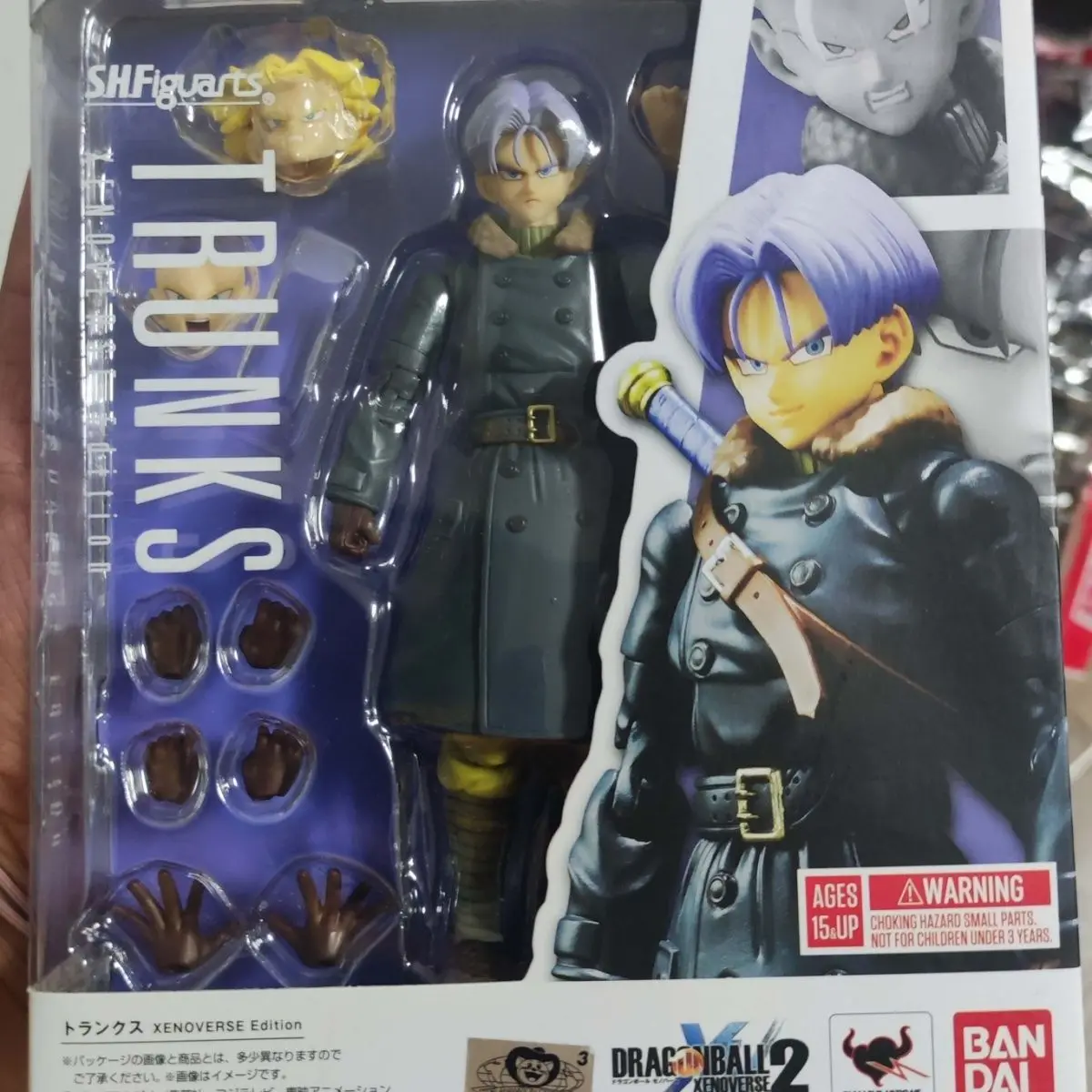 

Dragon Ball Z Trunks Bandai Original S.h Figuarts Universe Future Chapter Time And Space Patrolman Pvc Model Ornaments Toy Gifts