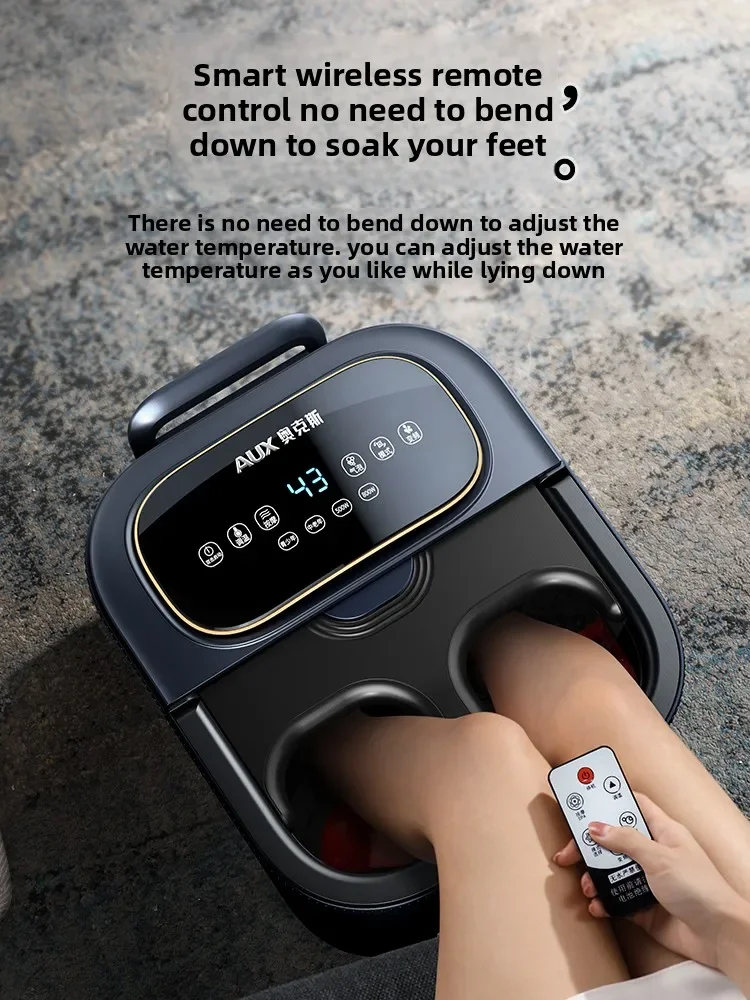 Household Extra Deep Foot Spa Bucket Fully Automatic Electric Massage Tub with Constant Temperature Heating