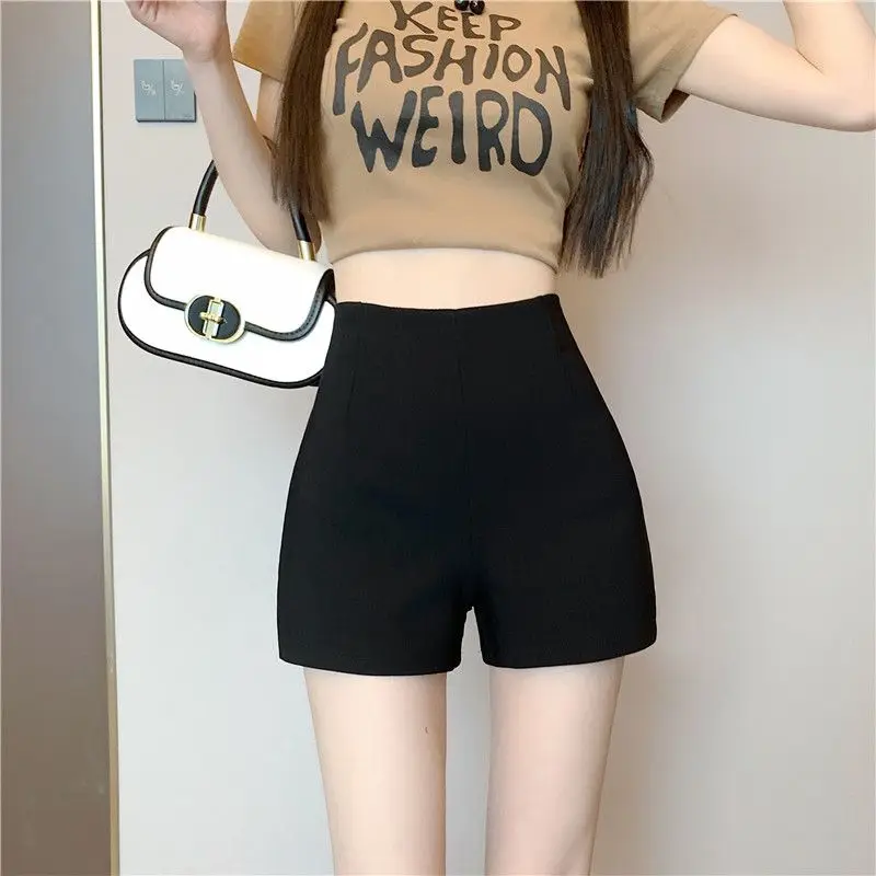 Women's Shorts Mini Nylon Tight Wide Booty Skinny Sexy Short Pants for Woman To Wear Kawaii Cute Design Outfits Trend 2024 XL