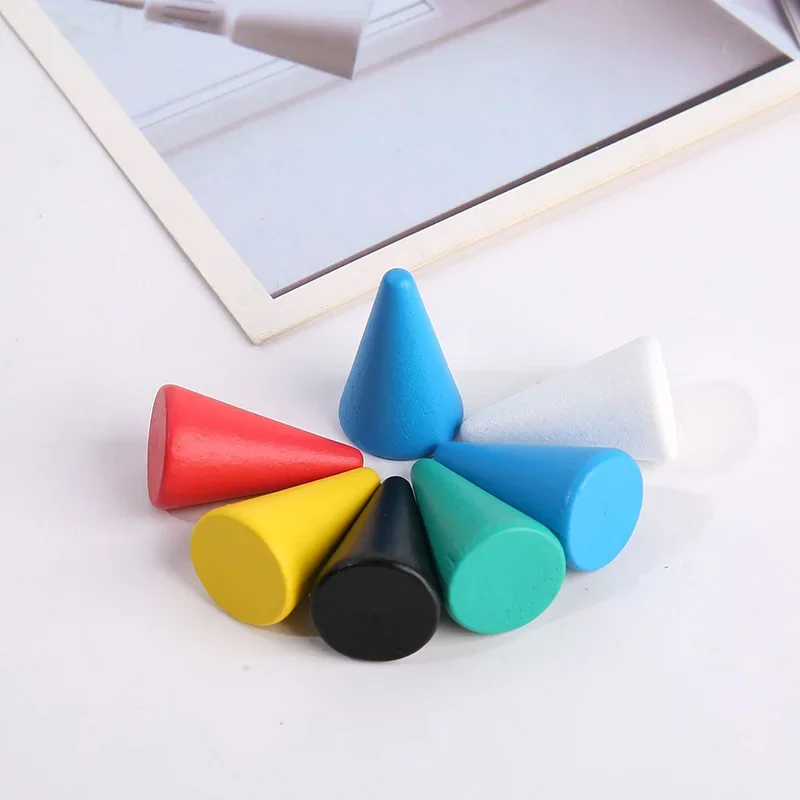 

10 шт./компл. конические деревянные детали, аксессуары для настольных игр