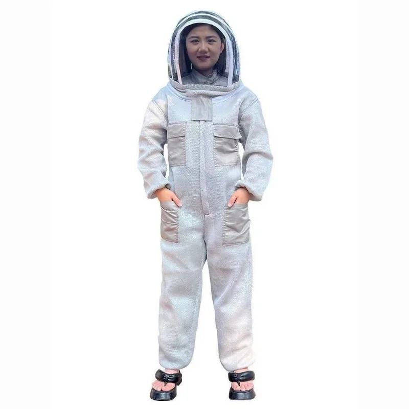 3D Air Cotton Full Body Beekeeping Suit Professional Bee Protective Clothing with Safety Veil Hat Beekeeper Equipment