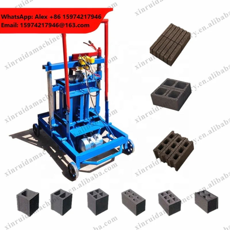 Easy To Operate Manual Brick Making Machine Cement Hollow Block Making Machine Concrete Block Making Machine