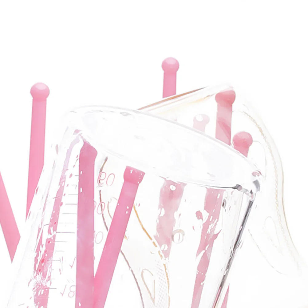 رف تجفيف، حامل تخزين قابل للفصل للأكواب والزجاجات، منظم تغذية متعدد الوظائف، مادة آمنة مرنة، صينية قابلة للإزالة #2