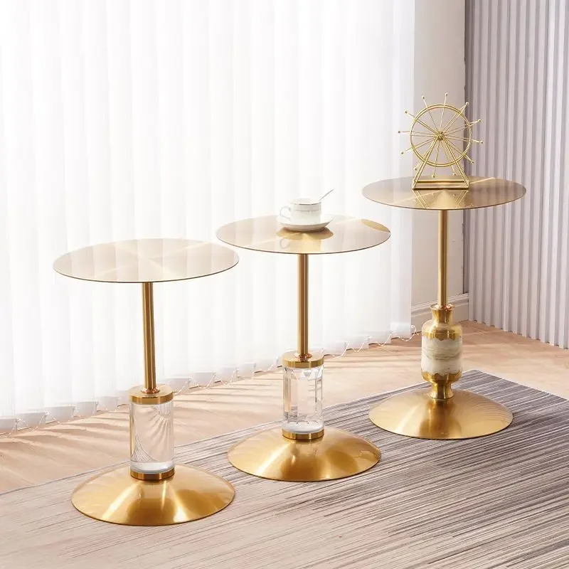 Simple Luxury Modern Crystal Ornaments Creative Italian Style Living Room Sofa Corner Side Table Shelf Coffee Tables Furniture