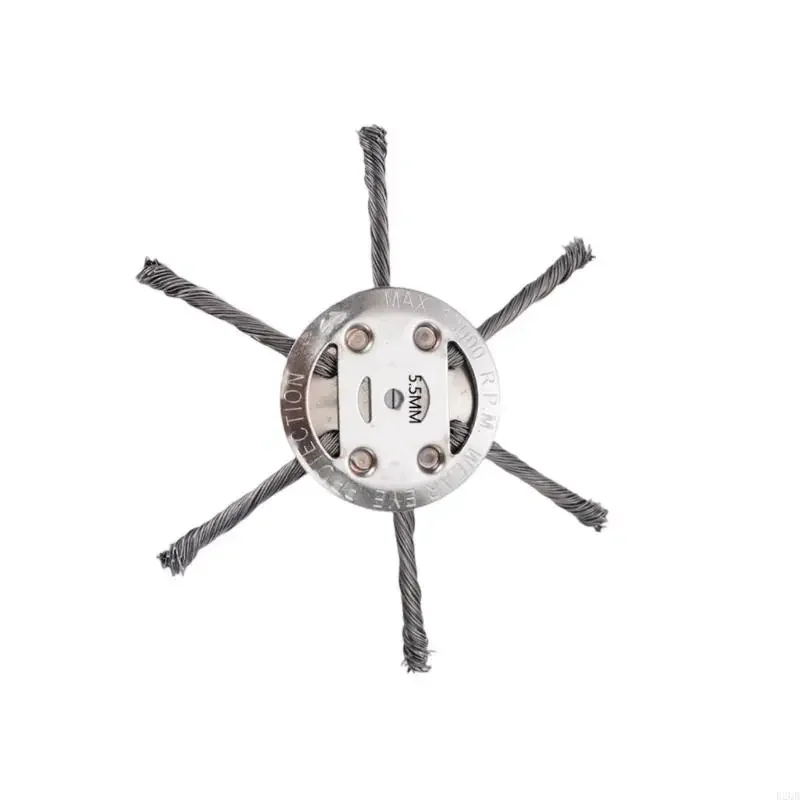 

3Pcs Lightweight 6 Blade Grass Trimmer Attachments Powered For Tight Corners Brick Gaps Outdoor Cleaning