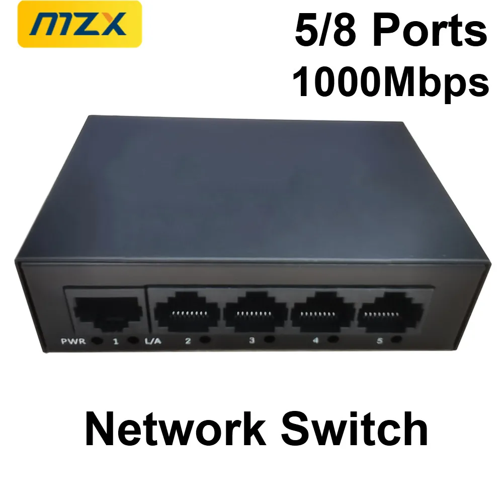 

Сетевой коммутатор 1000 Мбит/с, гигабитный, 5 портов, мини-хаб Ethernet, коммутатор RJ45, роутер, аксессуары для интернета, ноутбуков и ПК