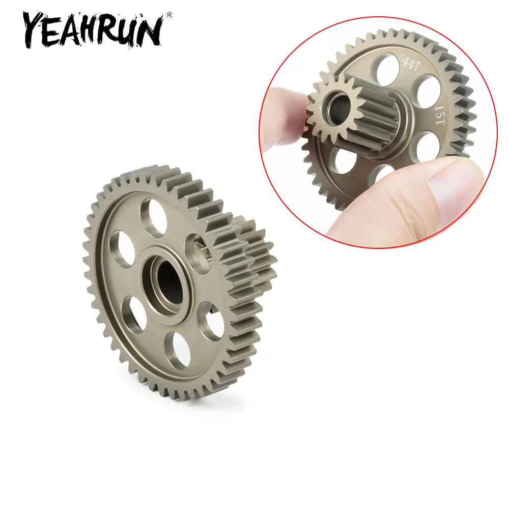 YEAHRUN Aluminum 44T Diff Spool Gear for Tamiya 1/10 Clod buster 4x4x4 Monster Truck Model Upgrade Parts