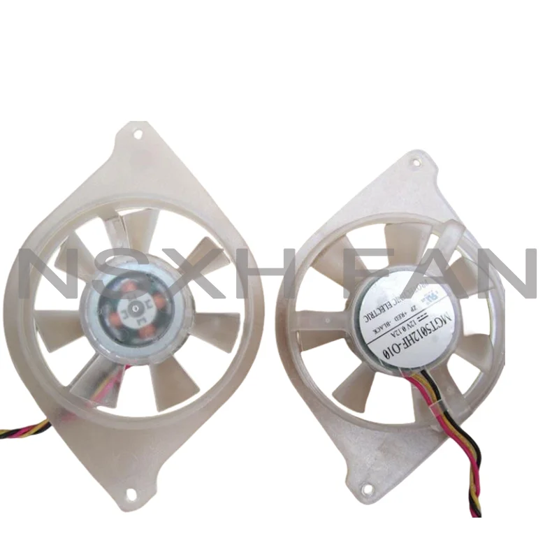 

2pcs Fan For MGT5012HF-O10 MGT5012HF-010 0.12A Graphics Card Fan Hole Is Apart From The 80mm