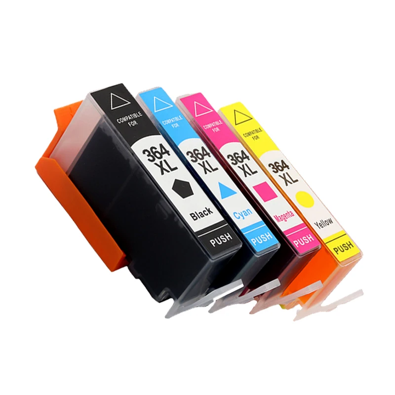 4 Color 364XL Compatible Ink Cartridge for HP 364 XL Photosmart 5510 5515 5520 7520 B109a 6510 Deskjet 3070A 7510 Printer