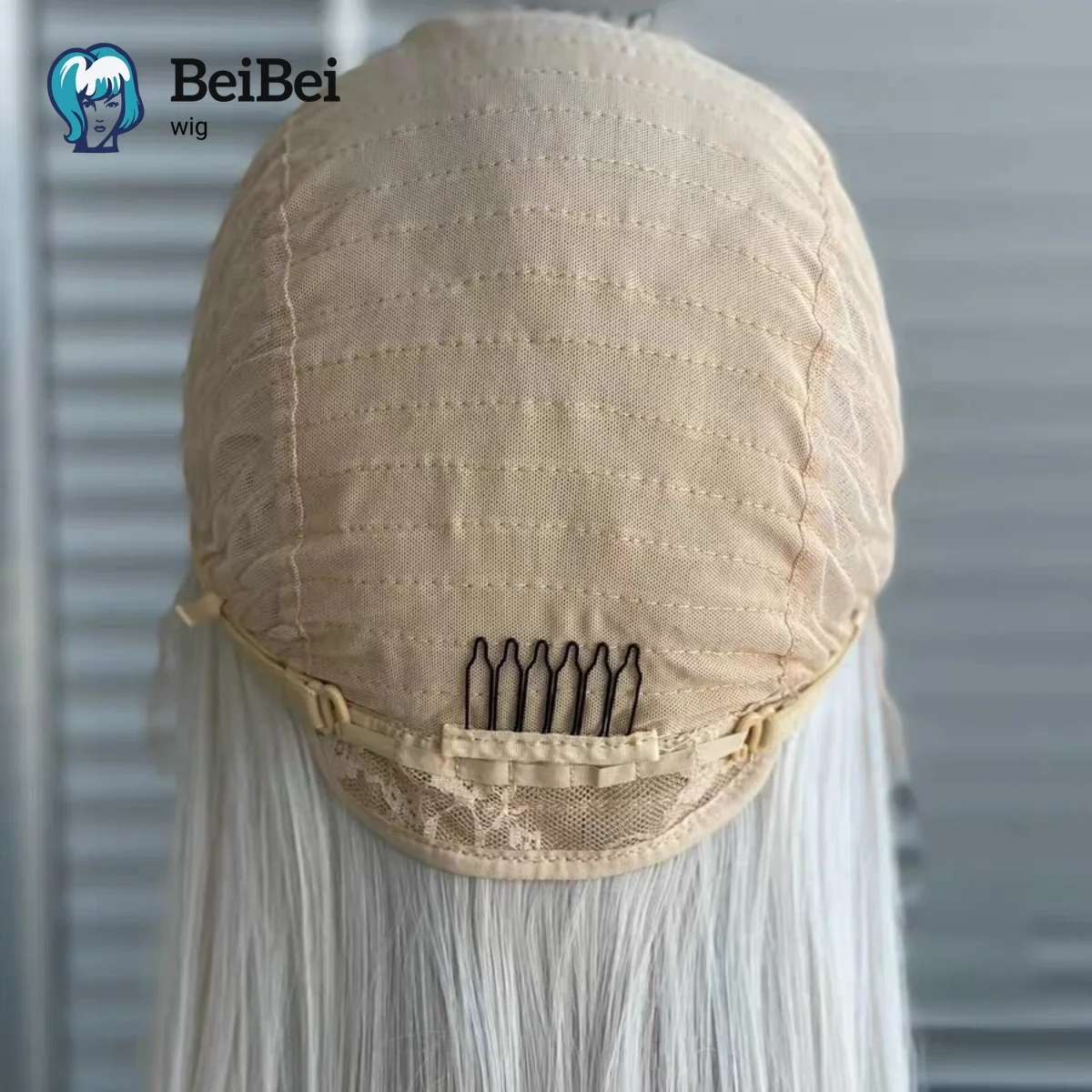14inch Platinum Blonde Lace Front Wig Short Straight for Women 13x4 HD Lace Frontal High Quality Synthetic Lace Wigs for Cosplay