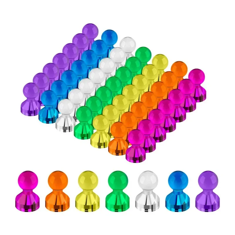 20 Pcs Push Pin Magnet Pushpin Office Pushpin Strong Neodymium Cone Magnet Super Refrigerator Sticker Magnetic Pushpin@1