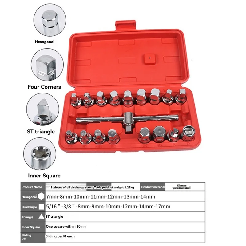 

Oil Pan Drain Tool Special Tool Screw Oil Discharge Pan Drain Screw Wrench Transmission Screw Oil Drain Tool-New