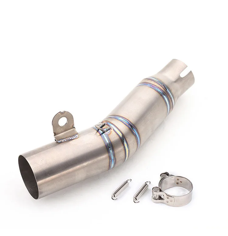 

For Yamaha YZFR6 YZF-R6 2006-2023 YZF R6 Escape 60MM Titanium Slip-On Motorcycle Exhaust Mid Link Pipe Muffler Connecting Pipe