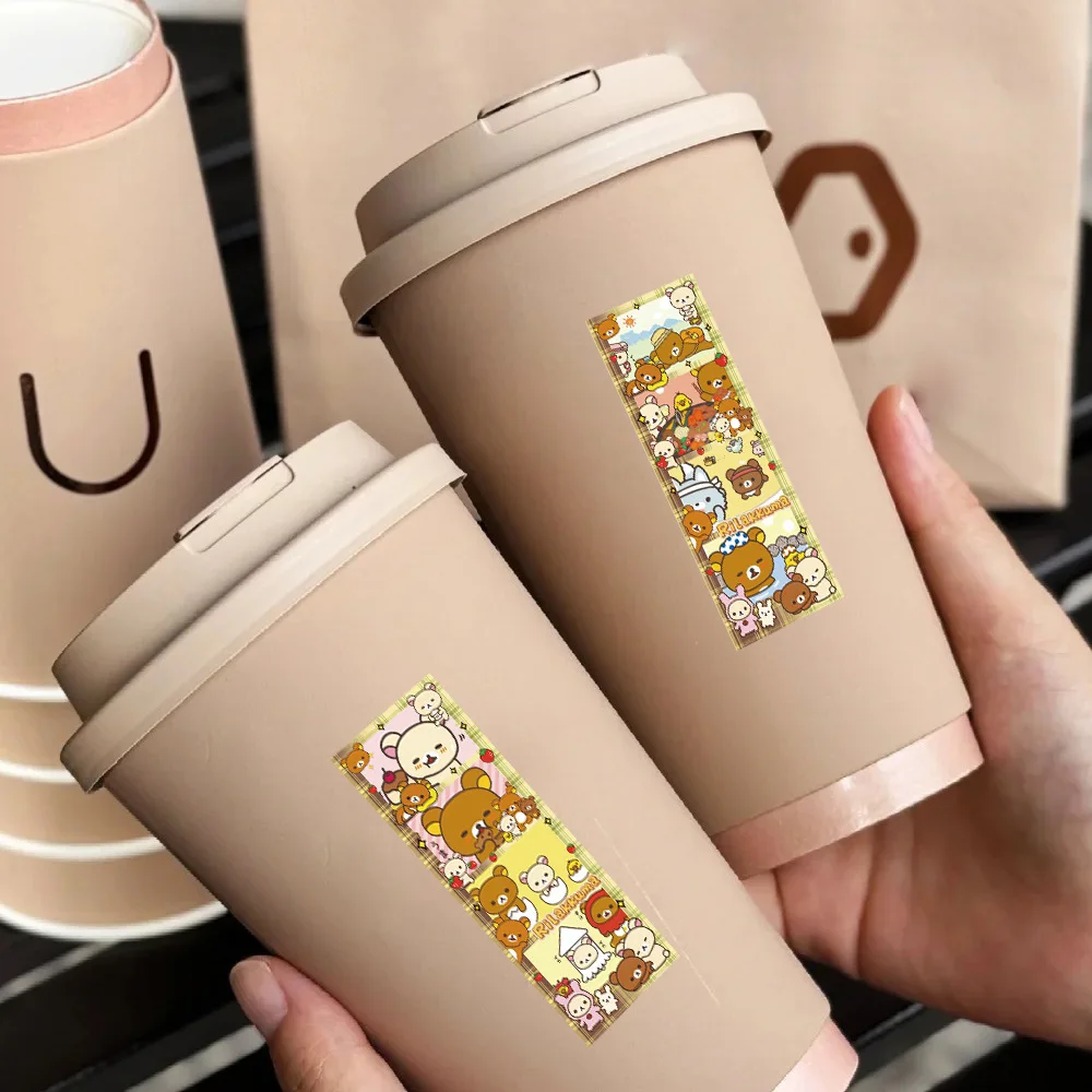 120 Stück/Rolle Rilakkuma Roll Graffiti Aufkleber Kreative DIY Schönheit Weihnachtsmann Urlaub personalisierte Handyhülle Notebook Geschenke