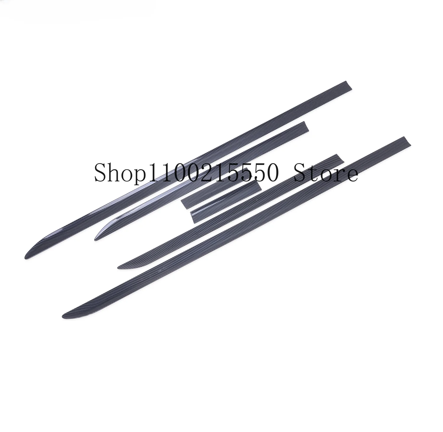 For Toyota HiAce 300 Granvia Commuter 2019 - 2023 Carbon Car Side Door Body Molding Trim Decoration Strip Accessories