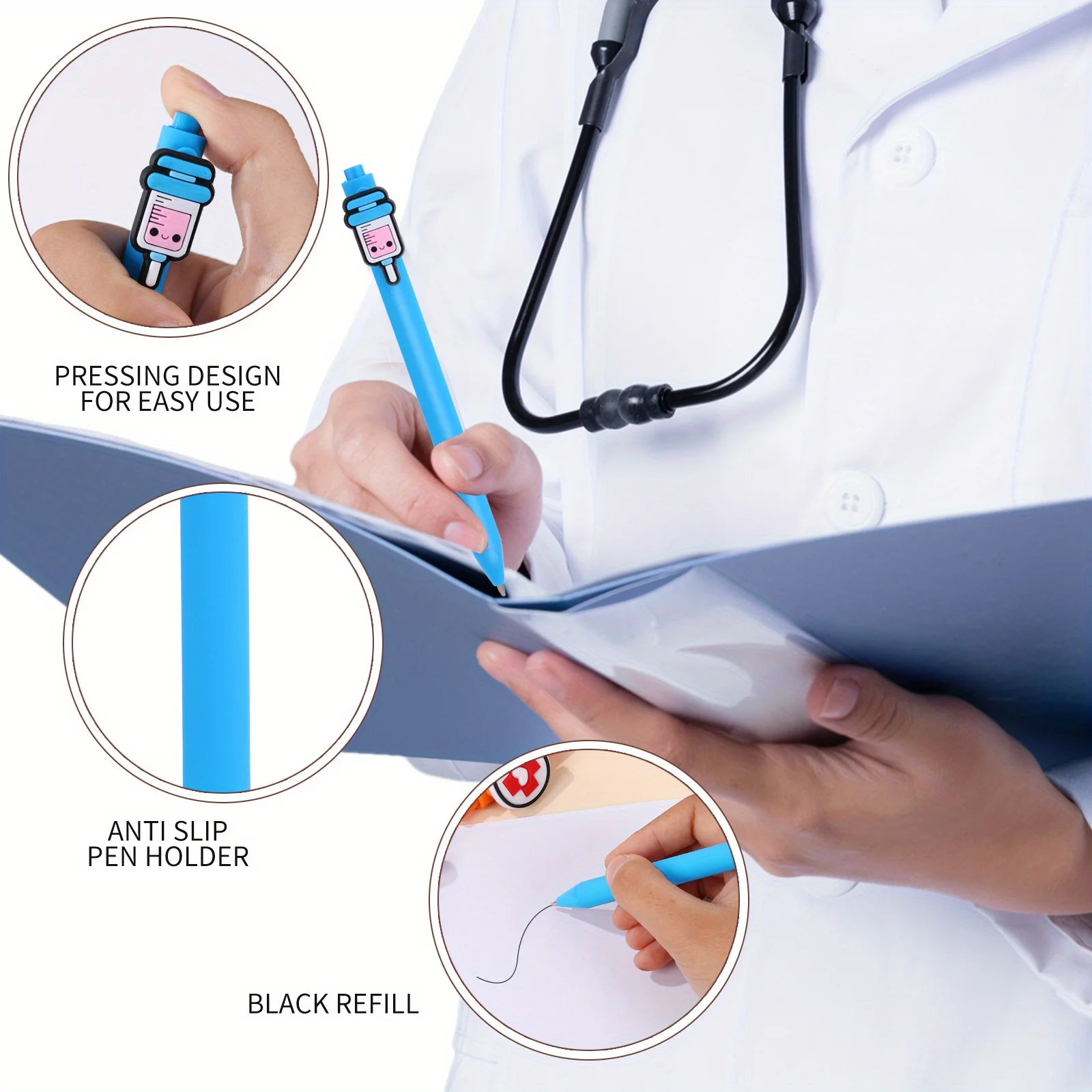 

Random 5Pcs Nurse Pens | Funny Best Cute Nurses Pen Set Accessories for Work; Must haves Gifts, Essentials, Nurses Wee