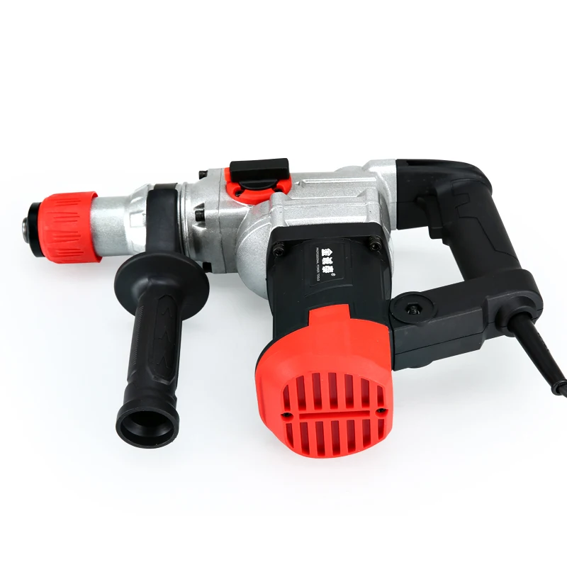 220V Electric Hammer Industrial Electric Drill 2200W Cordless Electric Pickaxe Drill Multifunctional Impact Drill