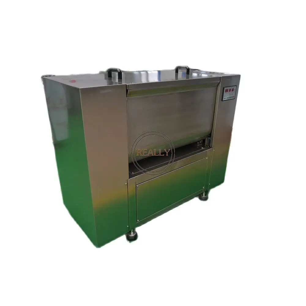 Máquina mezcladora Biaxial de relleno de carne eléctrica, gran capacidad, 200L, equipo de licuadora de relleno para procesamiento de alimentos