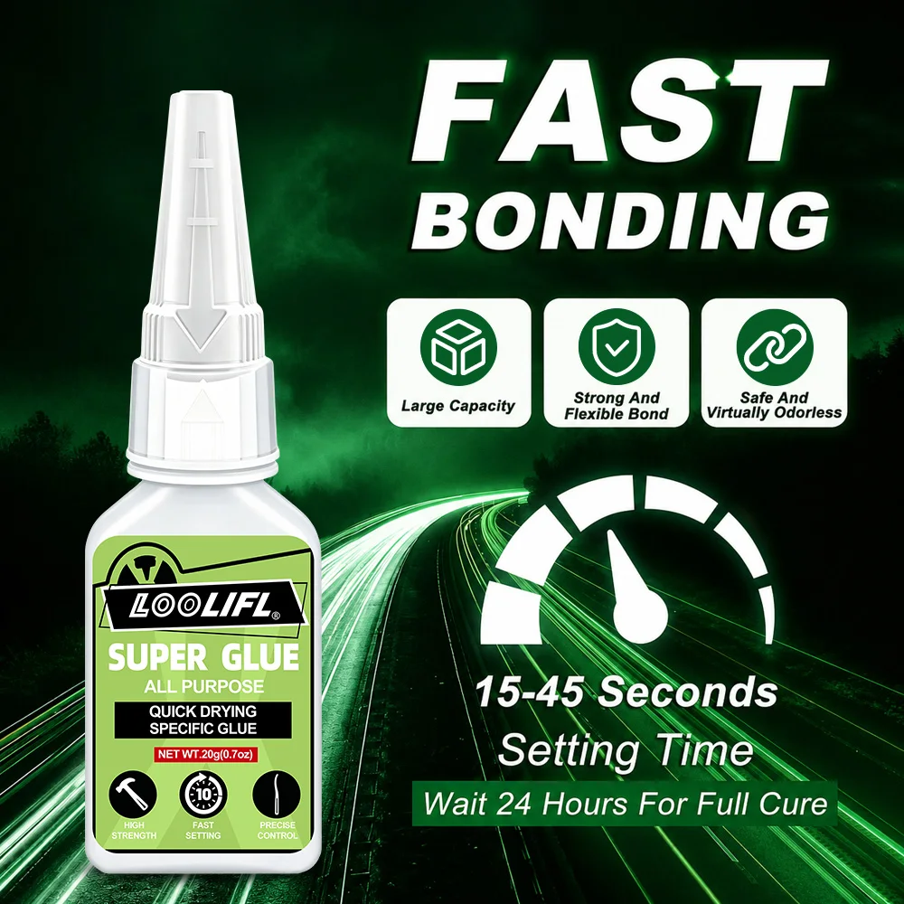 Super Glue, 502 Glue, Strong Adhesive, Hydrogen-Based Acrylic Glue for Office Use, Quick-Drying, Transparent, Odorless, Strong Bonding, Suitable for Stationery, DIY Crafts, Paper, Plastic, Wood, Metal, Universal Quick- - view 3