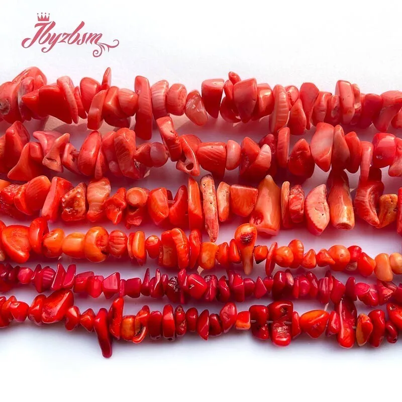 Natural Coral Chip Stone Beads DIY Loose bead Strand For Jewelry Making Necklace Bracelet Earring Wholesale Free shipping