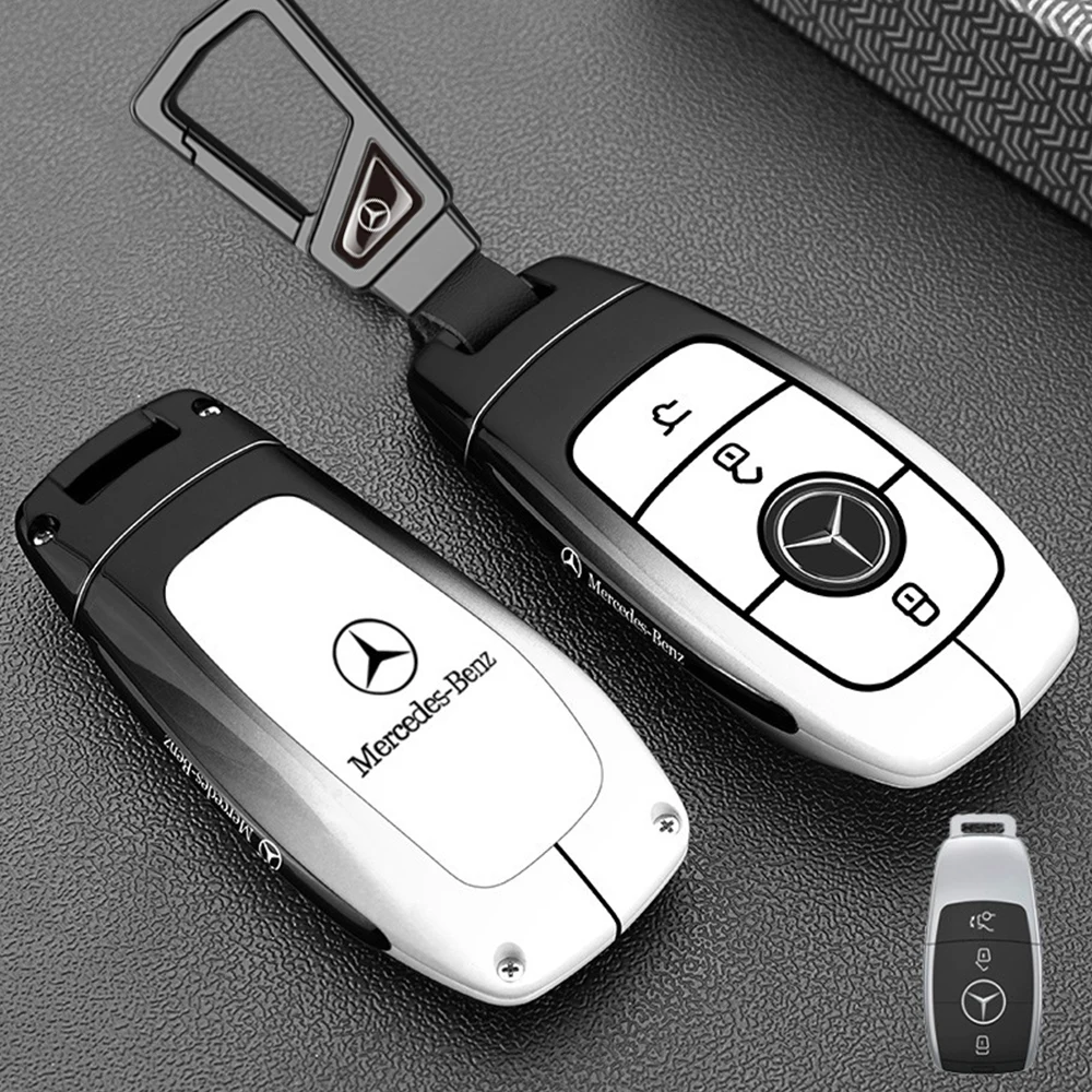 حلقات مفاتيح السيارة لمرسيدس بنز A B C E S Class W204 W205 W212 W213 W176 GLC CLE CLA GLB GLC GLS AMG W177 W222 غطاء حافظة المفاتيح #6