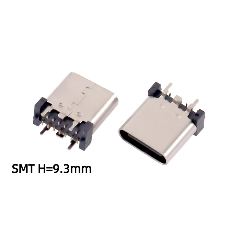 5pcs TYPE C 14 Pin Female Socket Connector SMT DIP Vertical 180° Charging Port Plug Socket Power USB TYPE-C14P H=9.3/10/10.5mm
