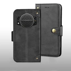 For Cubot KingKong Power 3 case Metal Buckle retro Leather Back Case Cover For Cubot KingKong Power 3 Phone Accessories