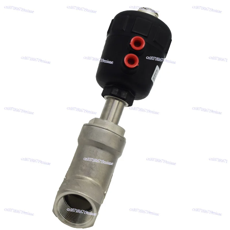 Supply Stainless Steel Threaded Steam Angle Seat Valve Hard Seal Pneumatic Valve 7114025-63 Pneumatic Control Angle Seat Valve
