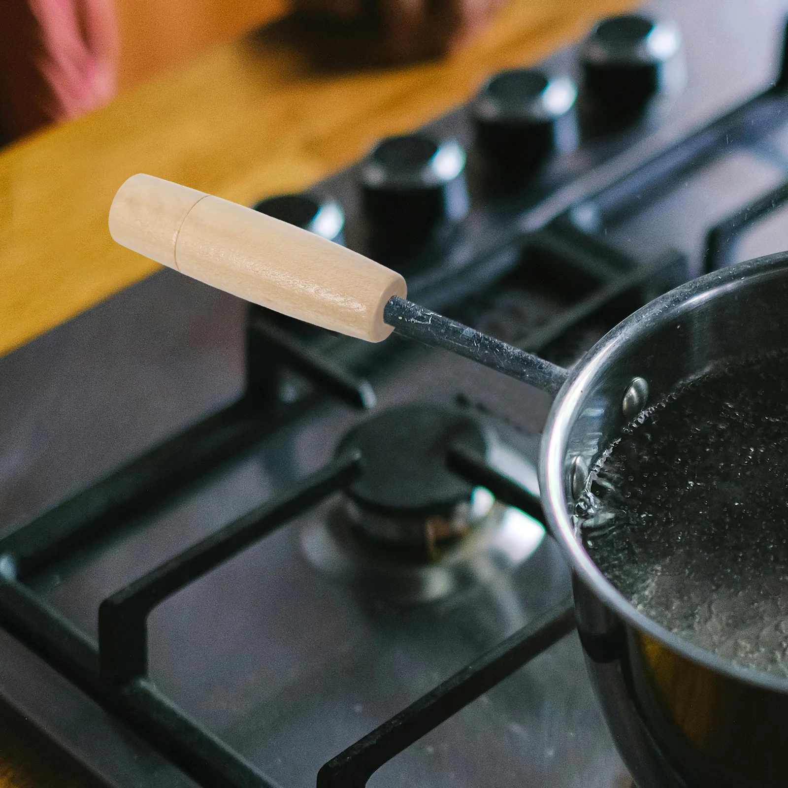 

4pcs Wooden Replacement For Files Grill Accessories Kitchen Tools Hardware Tool Accessory Durable Wood Universal 7Mm