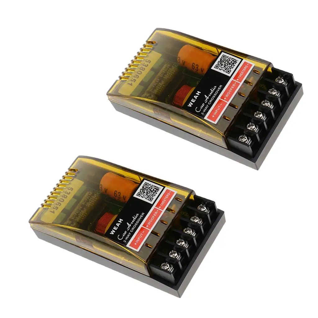 Metal Frequency Divider Crossover 2 Way Board for Car Audio Sound System Enhancement
